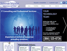 Tablet Screenshot of mainstreamintegration.com